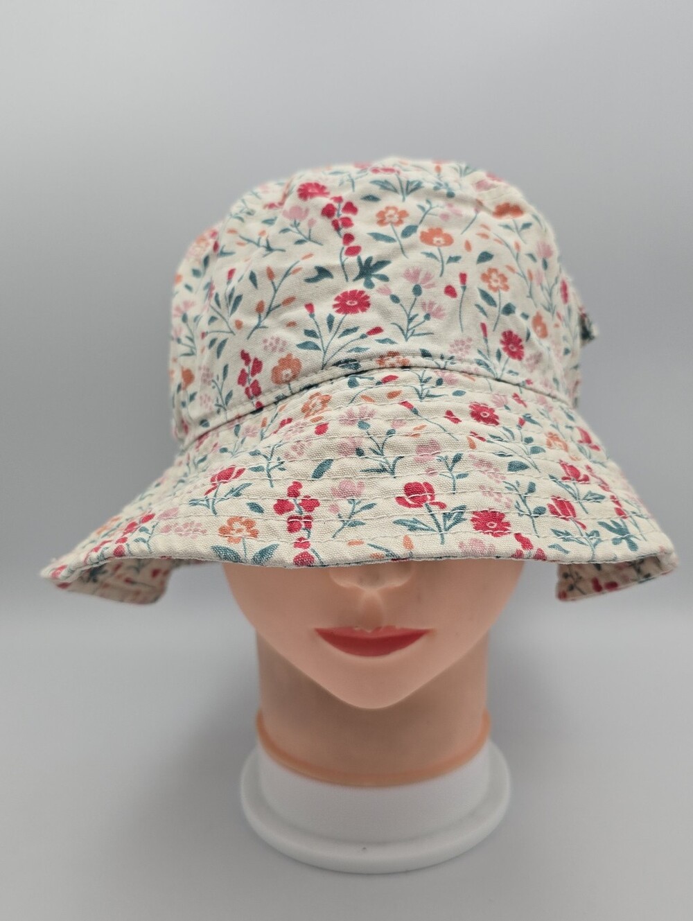Women's Art Class Floral Cotton Bucket Hat With Pocket OSFM